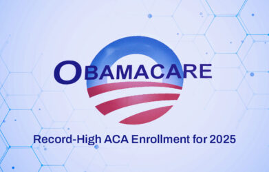 Illustration depicting Affordable Care Act (ACA) enrollment strategies with digital tools and analytics.