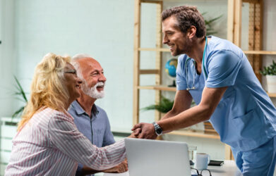 Illustration depicting AI-driven strategies for Medicare Advantage lead generation in 2025.