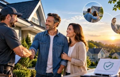 Roofing contractor building long-term customer relationships with homeowners